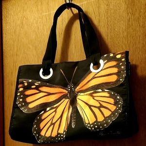 Black Monarch Butterfly Y2K Tote Bag